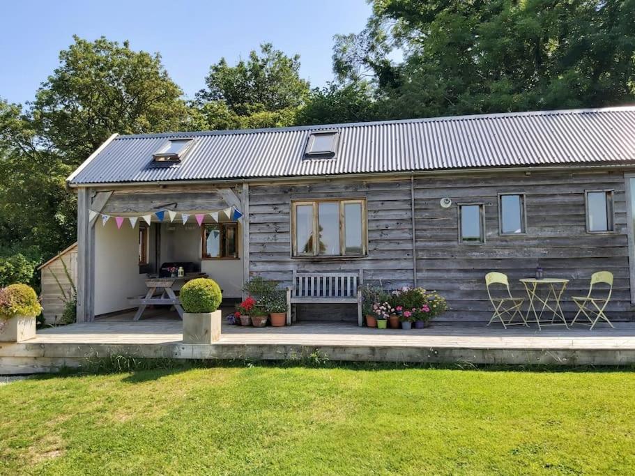 Log Cabin At The Old Summer Dairy Glastonbury Somerton  Exteriér fotografie